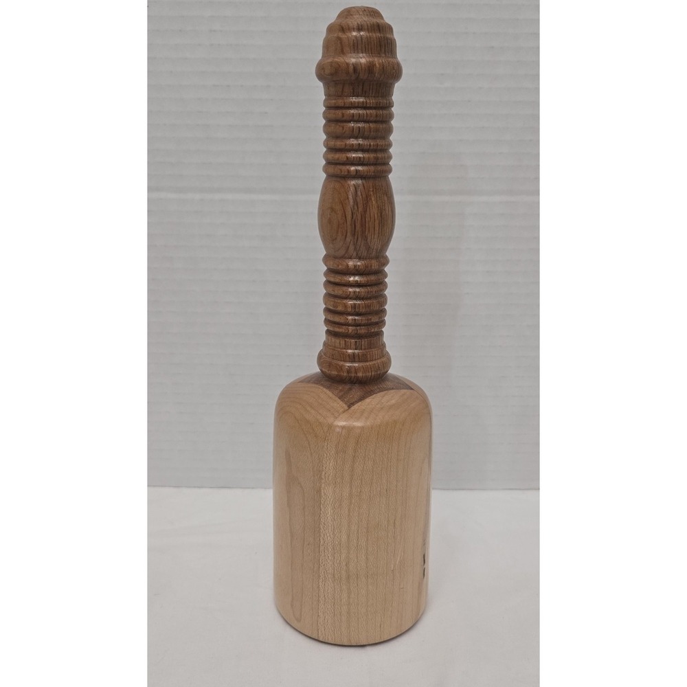 Beautiful Two Toned Wooden Carver's Mallet Woodworking Handcrafted Custom Lathed